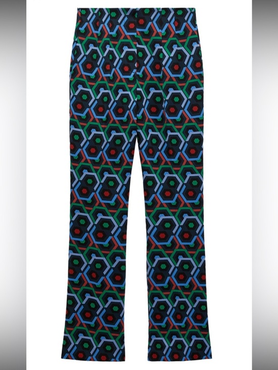 Zara Pants - Zara geometric print flare pants Size S NWT
